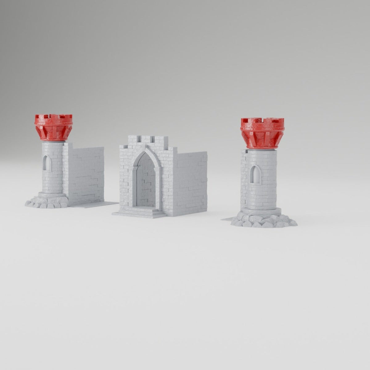 Castle Bookend Set – Gatehouse and Two Towers for Your Bookshelf - Northern Foundry