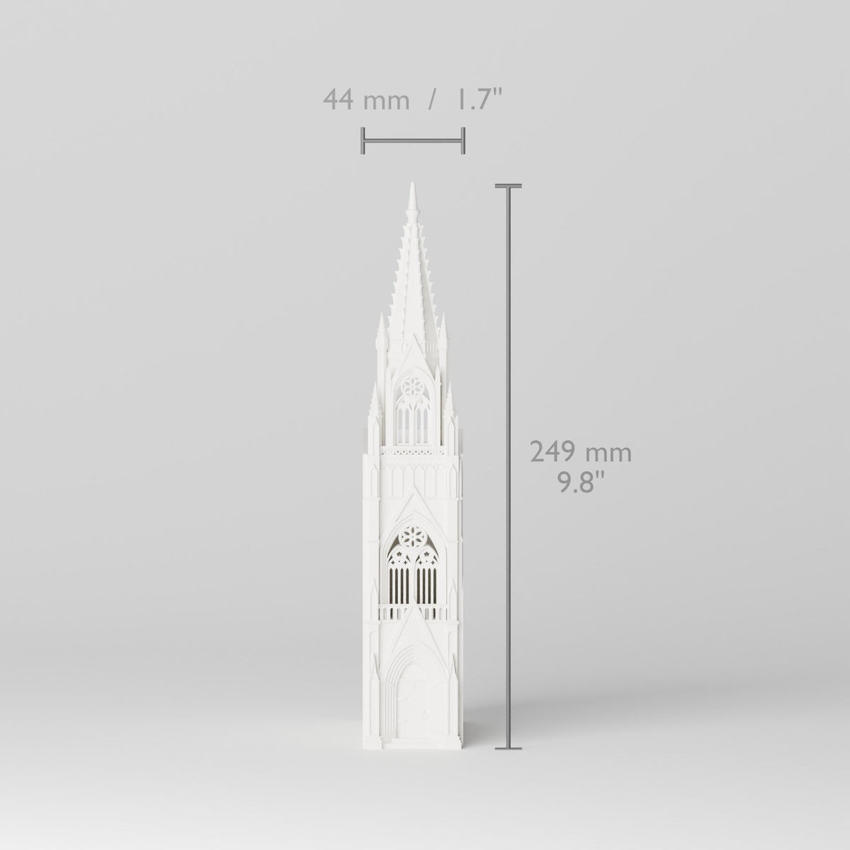 Cathedral Book Nook – Gothic Cathedral Spire Bookshelf Insert - Northern Foundry