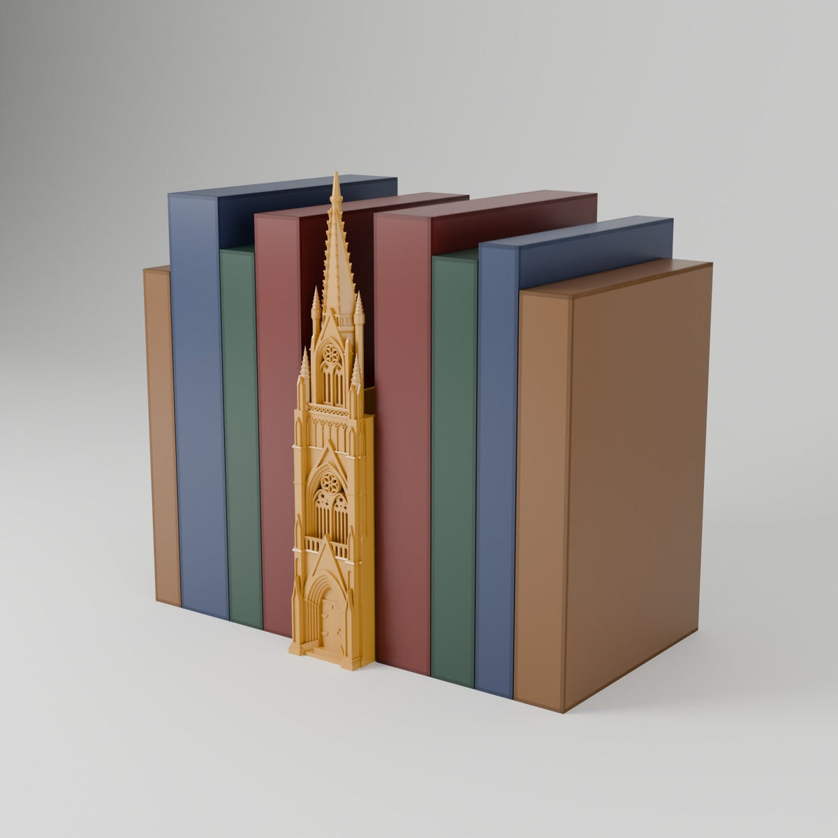 Cathedral Book Nook – Gothic Cathedral Spire Bookshelf Insert - Northern Foundry