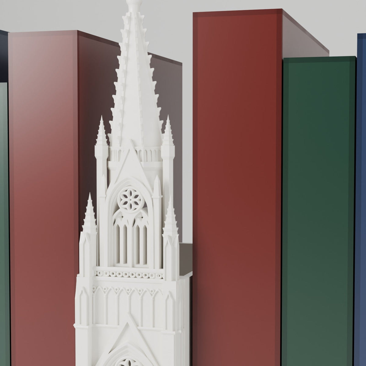 Cathedral Book Nook – Gothic Cathedral Spire Bookshelf Insert - Northern Foundry