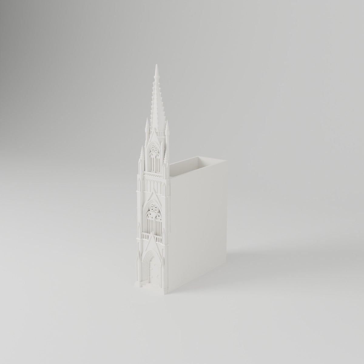 Cathedral Book Nook – Gothic Cathedral Spire Bookshelf Insert - Northern Foundry