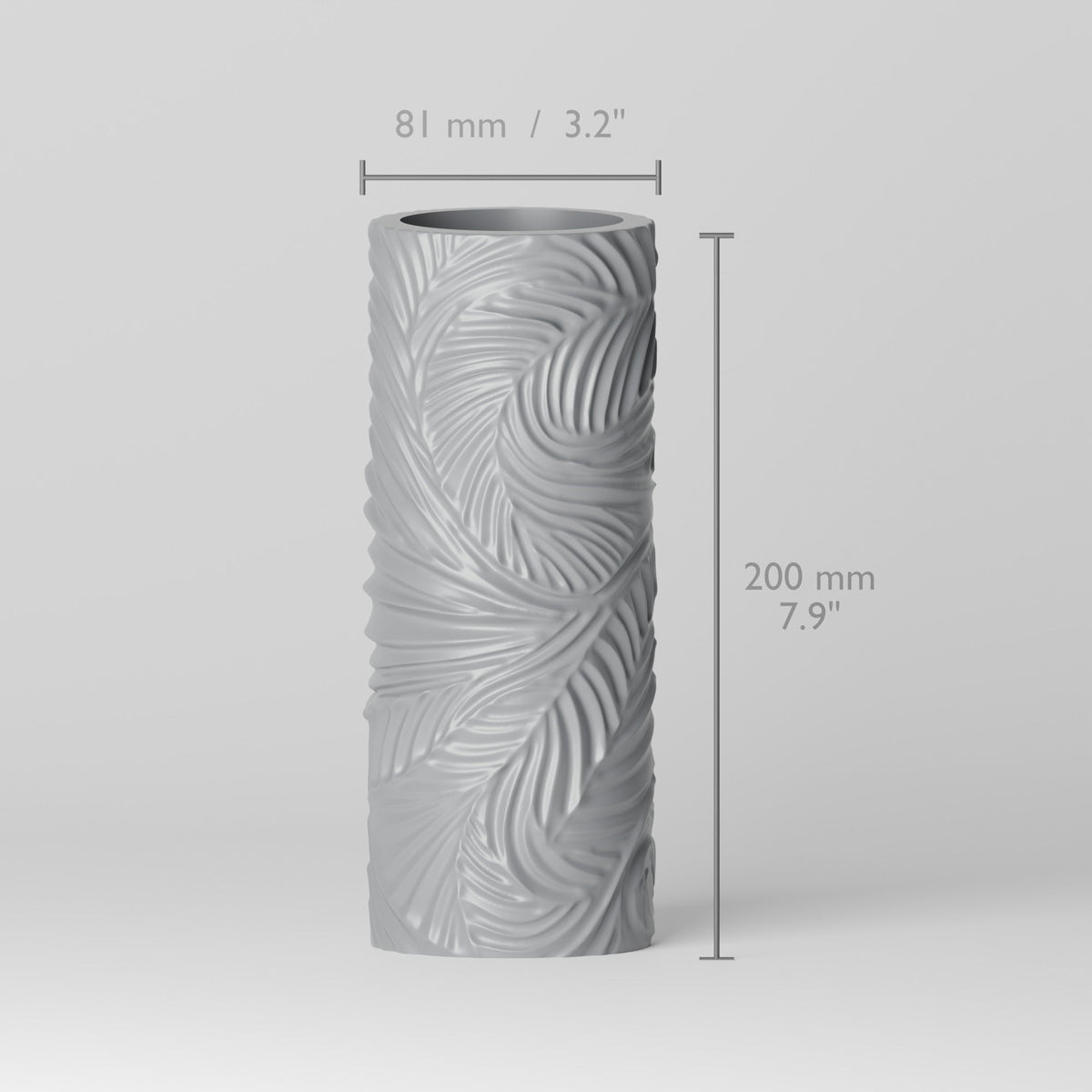 Cedar Carved Vase – Modern Sculptural Vase - Northern Foundry