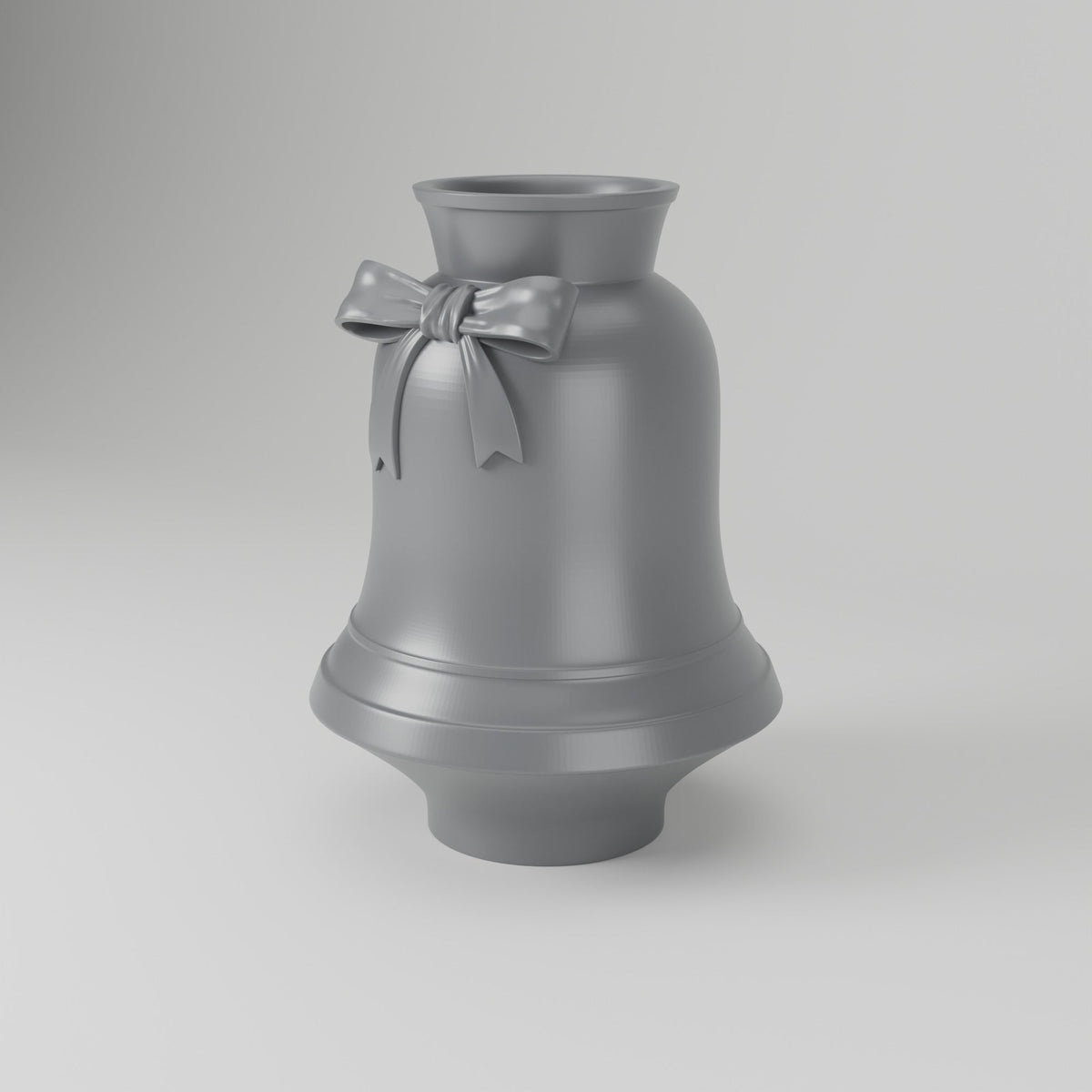 Christmas Bell Vase – Ribbon-Tied Holiday Flower Vase - Northern Foundry