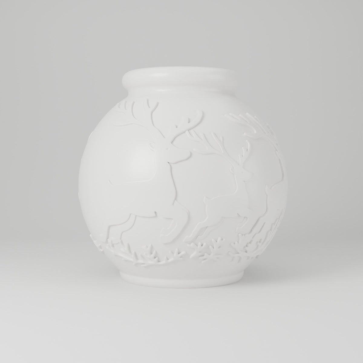 Christmas Reindeer Vase – Leaping Deer Holiday Flower Vase - Northern Foundry