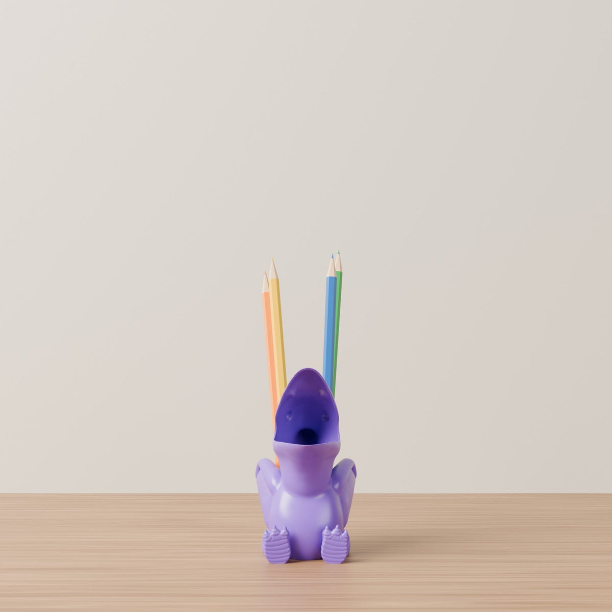 Chubby Pterodactyl Pencil Holder – Cute Dinosaur Pen Cup and Desk Organizer - Northern Foundry