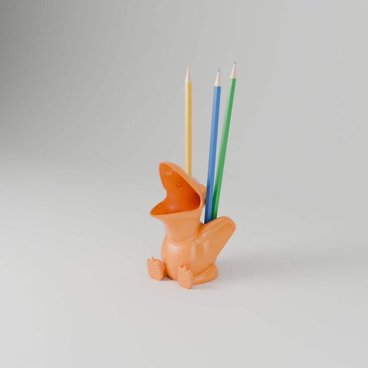 Chubby Pterodactyl Pencil Holder – Cute Dinosaur Pen Cup and Desk Organizer - Northern Foundry