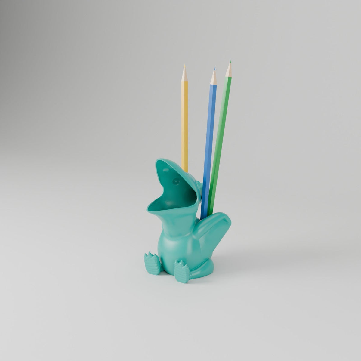 Chubby Pterodactyl Pencil Holder – Cute Dinosaur Pen Cup and Desk Organizer - Northern Foundry