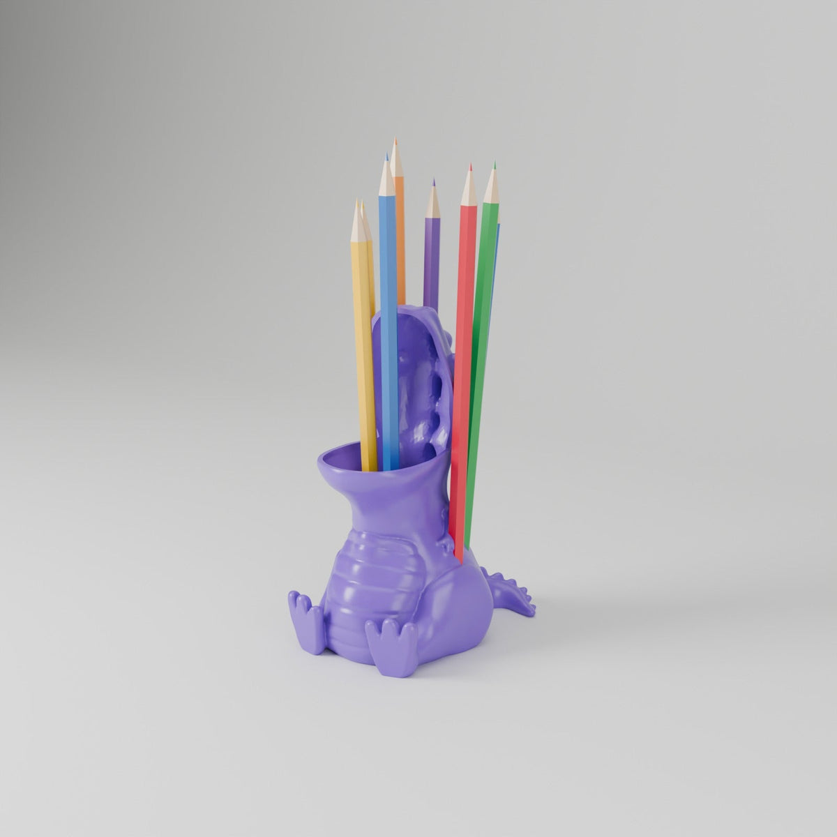Chubby T-Rex Pencil Holder – Cute Dinosaur Pen Cup and Desk Organizer - Northern Foundry