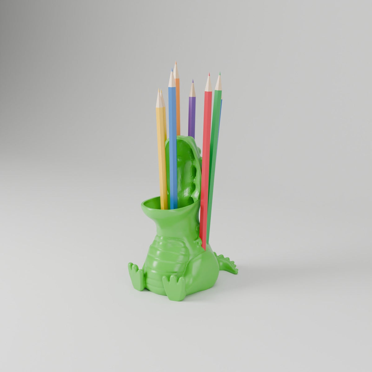 Chubby T-Rex Pencil Holder – Cute Dinosaur Pen Cup and Desk Organizer - Northern Foundry