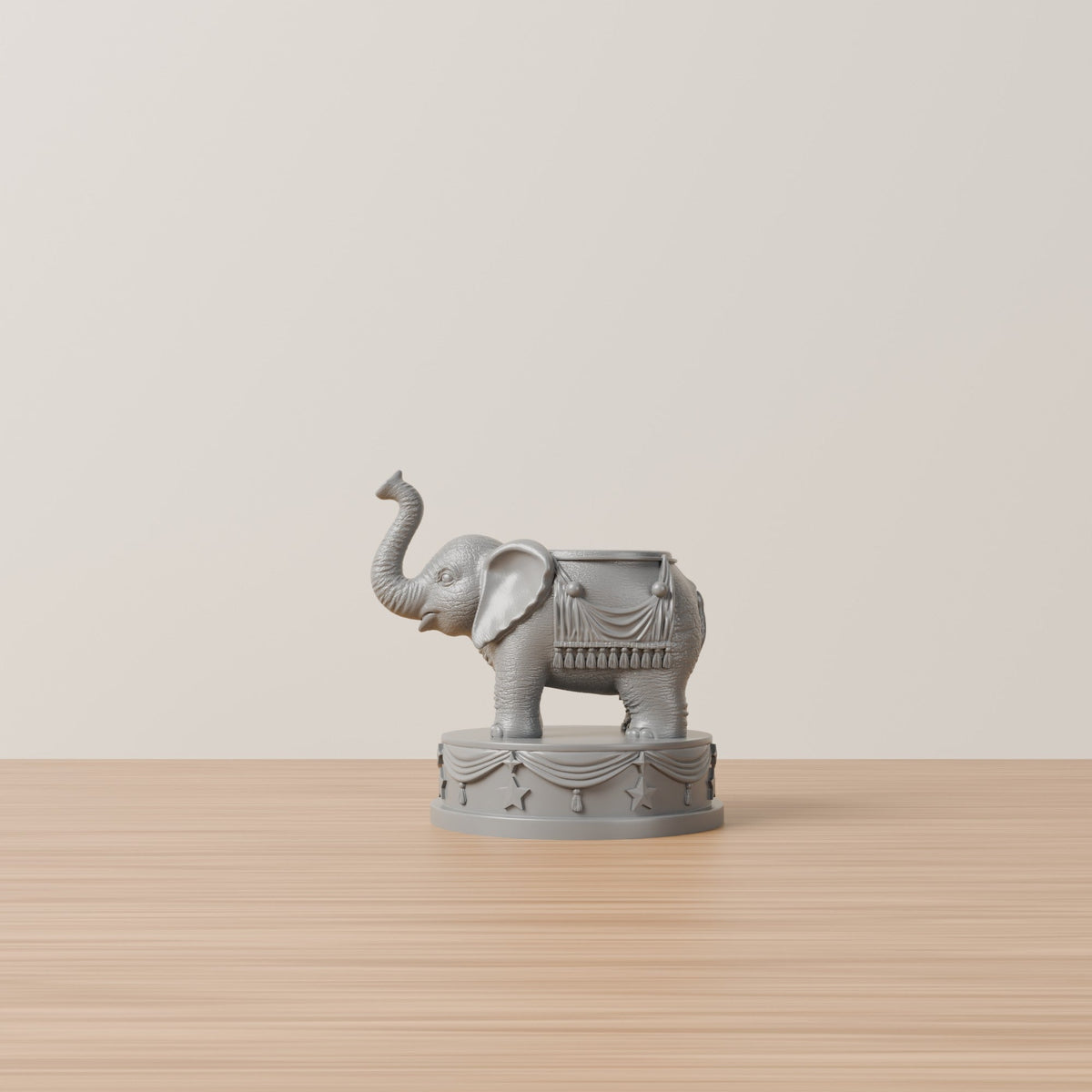 Circus Elephant Planter – Elephant Flower Pot on Pedestal - Northern Foundry