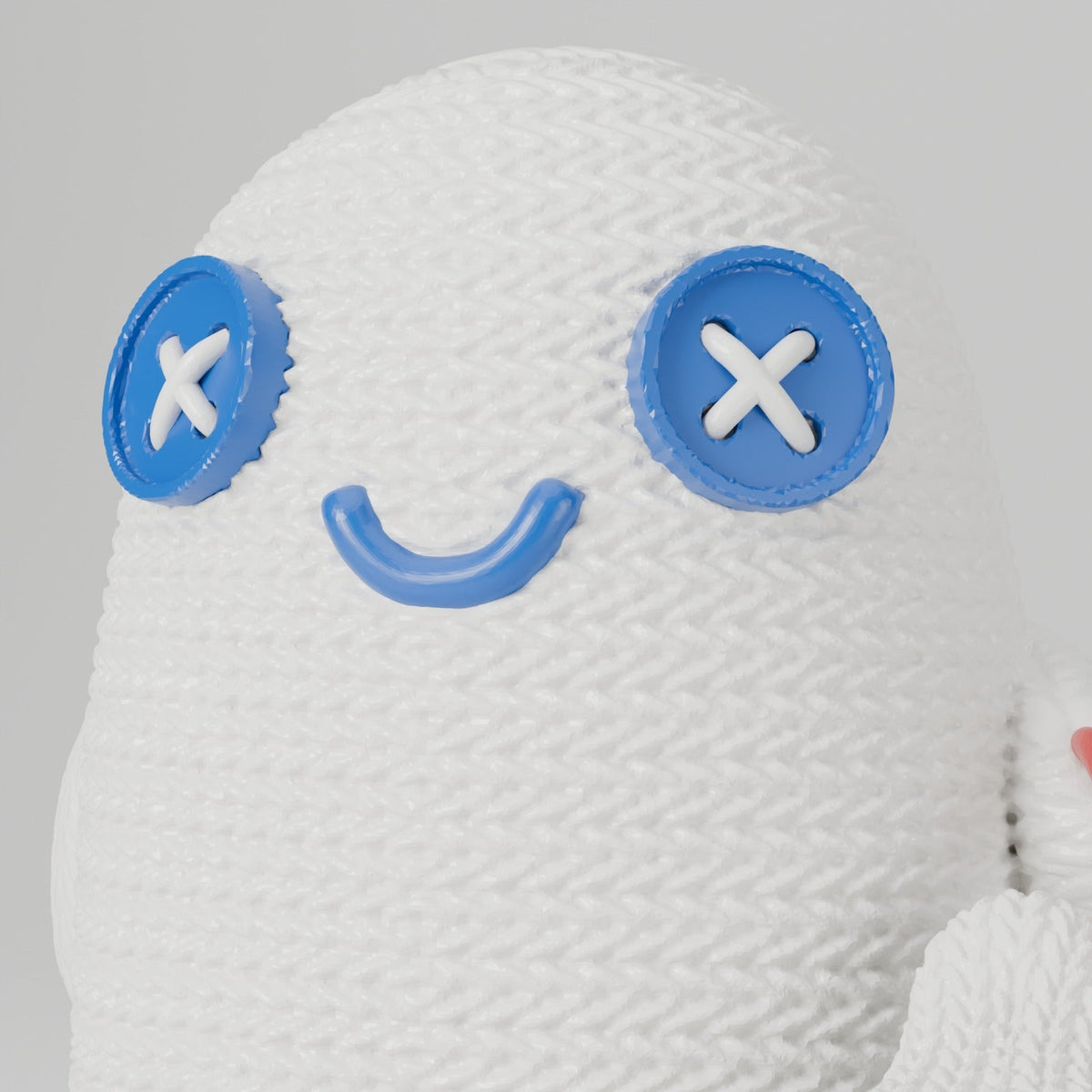Crochet Ghost with Dog – Cute Knit-Texture Ghost LED Tealight Holder with Ghost Puppy - Northern Foundry