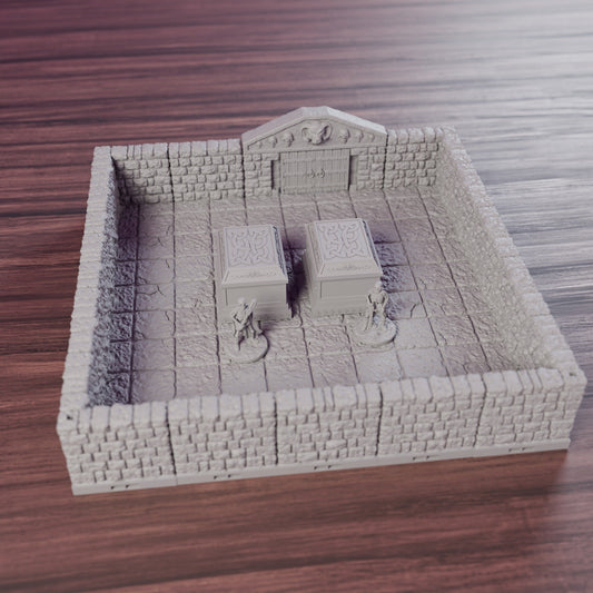 Crypt Entry Tomb Room – Dragonlock 28mm Dungeon Terrain - Northern Foundry