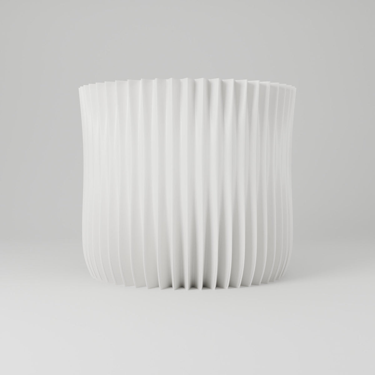 Crypta Pleated Wide Vase – Modern Sculptural Vase - Northern Foundry