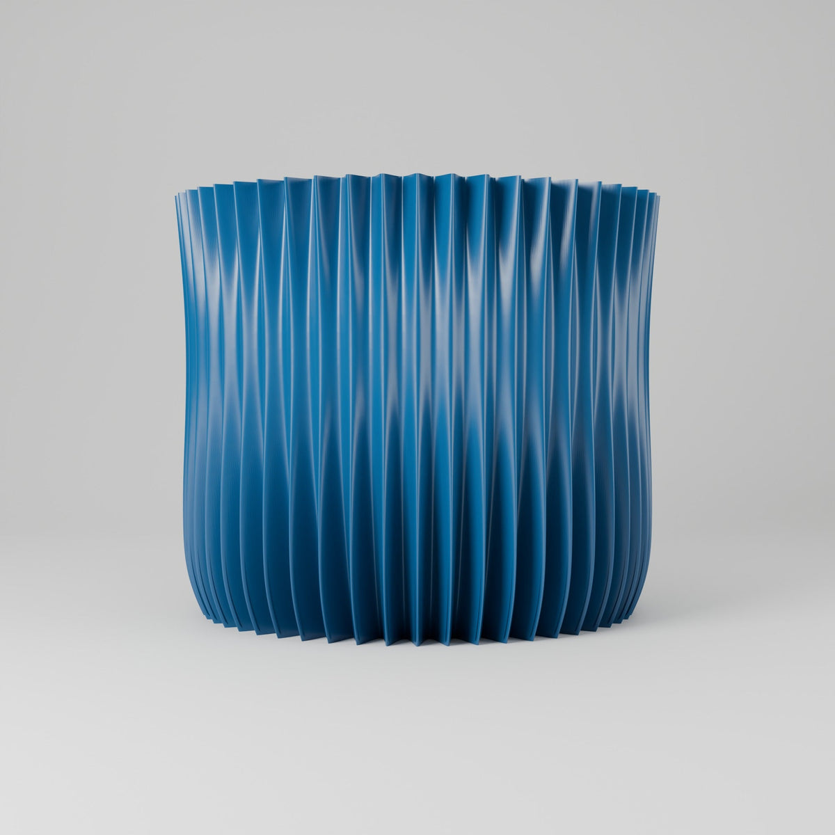 Crypta Pleated Wide Vase – Modern Sculptural Vase - Northern Foundry