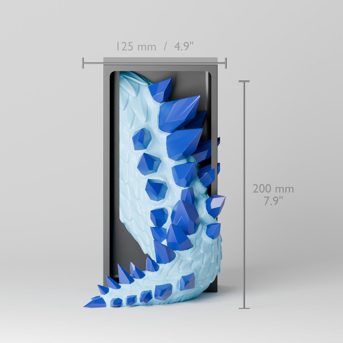 Crystal Dragon Book Nook – Gem Dragon Head or Tail Bursting from Your Bookshelf - Northern Foundry