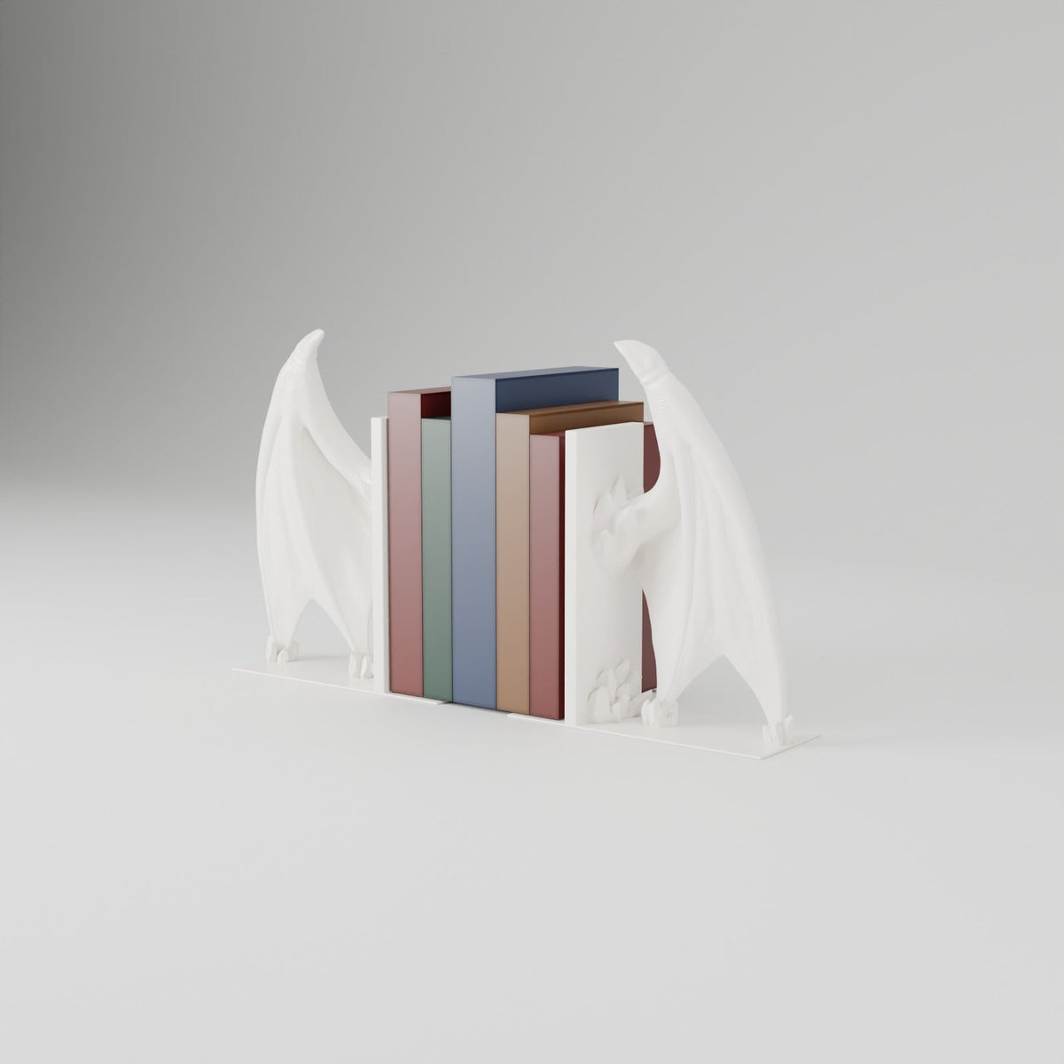 Crystal Wing Dragon Bookends – Pair of Frost Dragon Wing Bookends - Northern Foundry