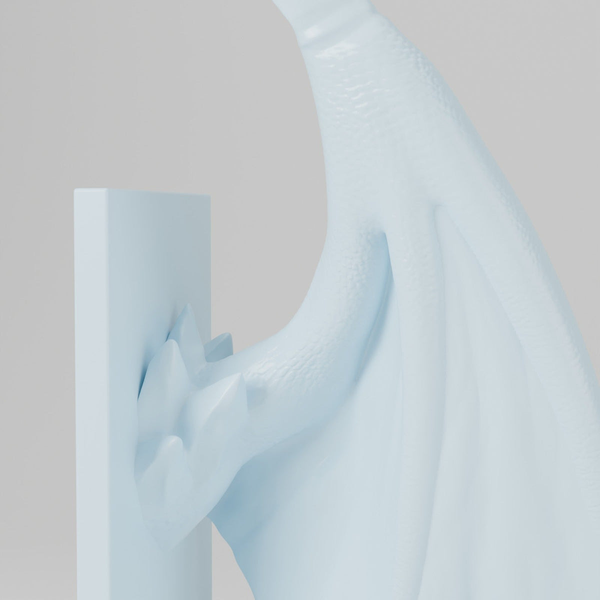 Crystal Wing Dragon Bookends – Pair of Frost Dragon Wing Bookends - Northern Foundry
