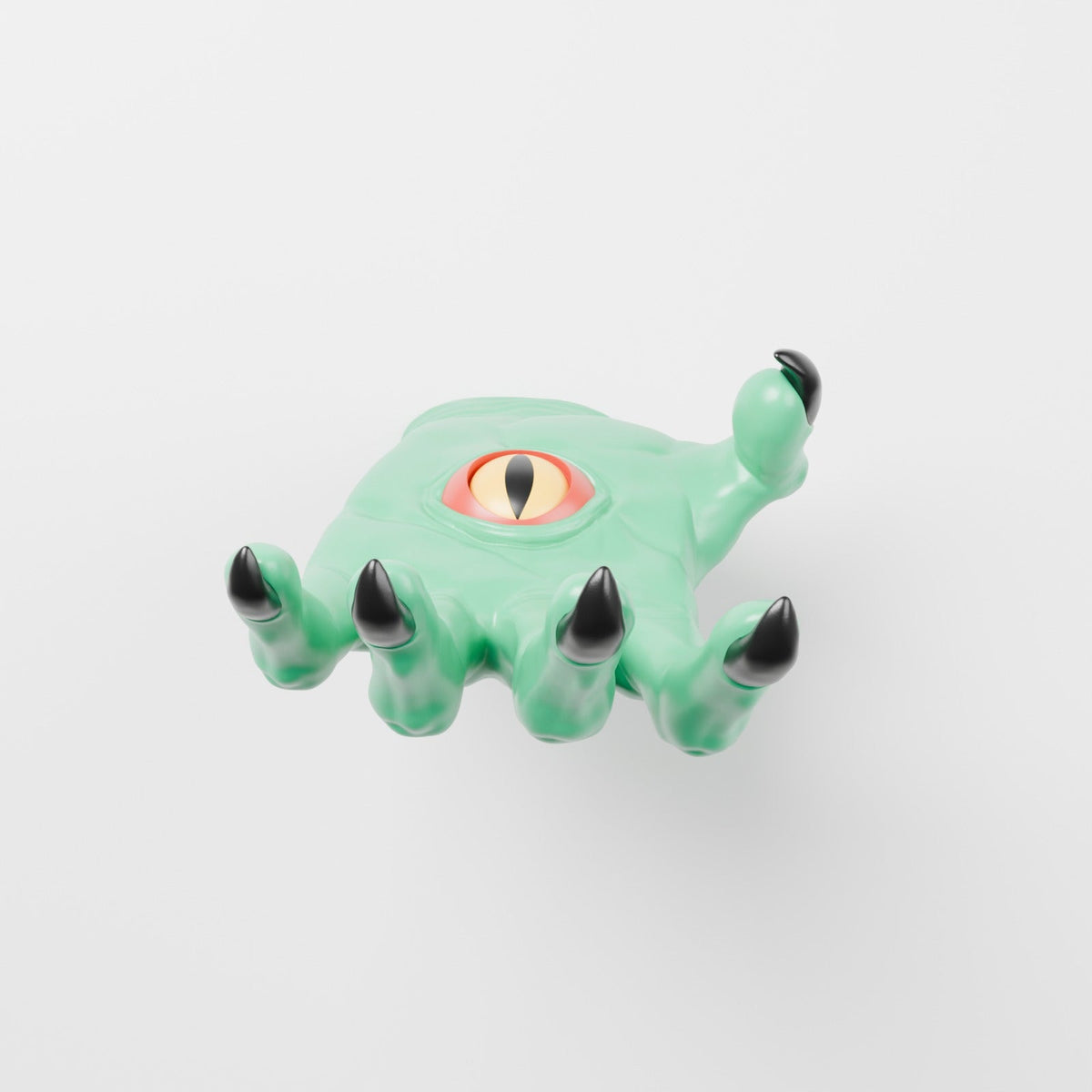 Cursed Hand Wall Hanger – Creepy Monster Hand with Eye, Headphone & Bag Hook, Halloween Wall Decor - Northern Foundry