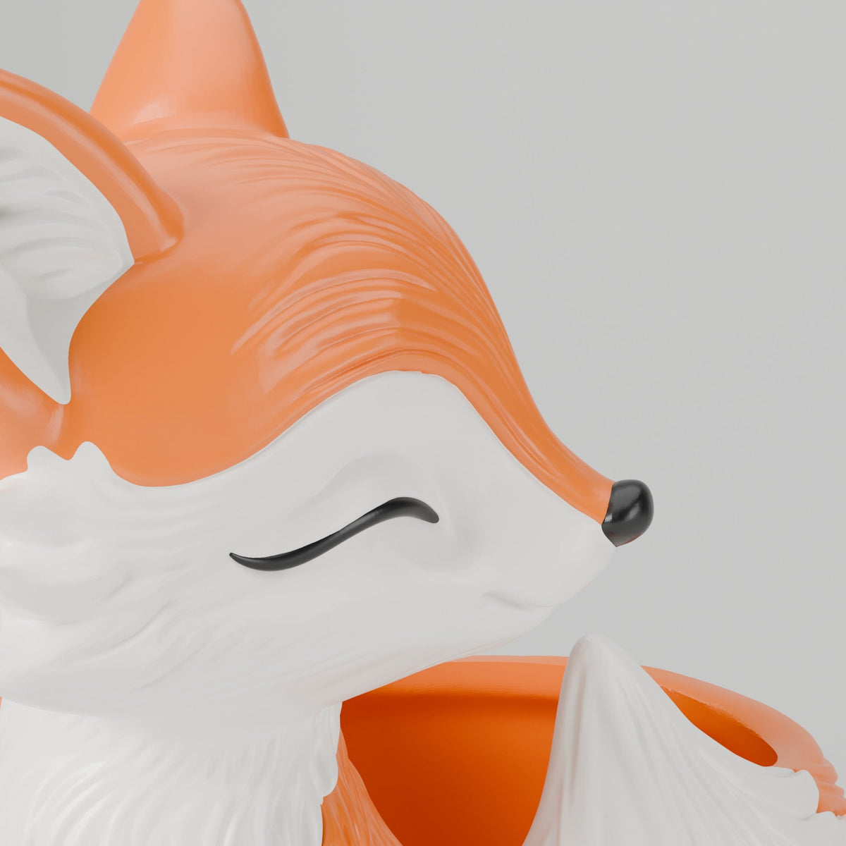 Cute Fox Planter – Sleepy Fox Flower Pot - Northern Foundry