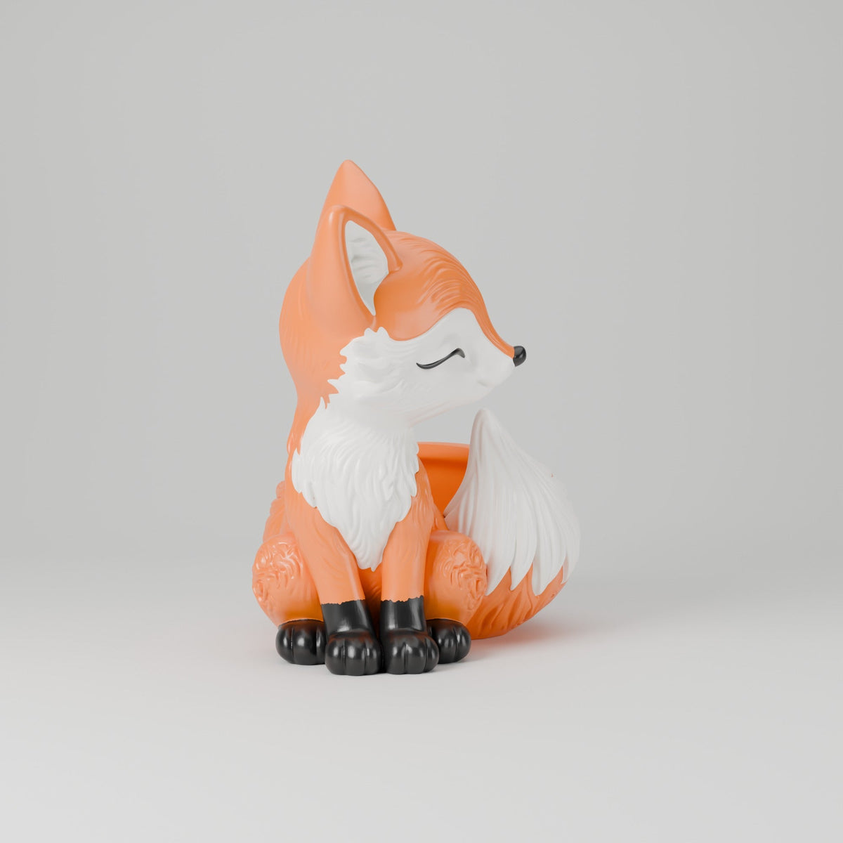 Cute Fox Planter – Sleepy Fox Flower Pot - Northern Foundry