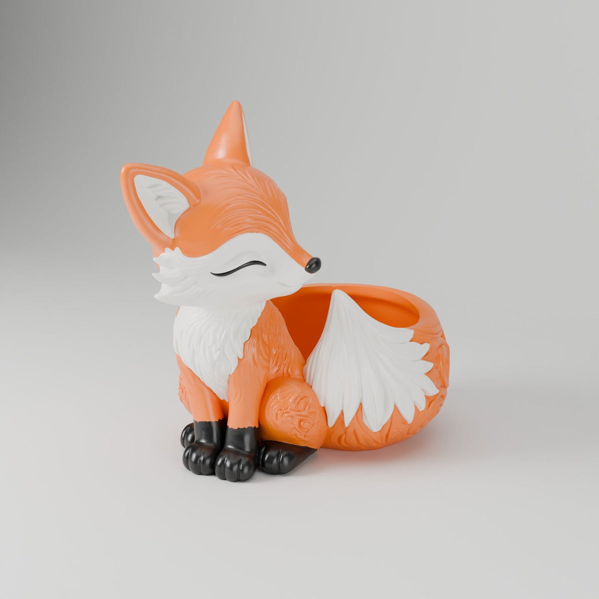 Cute Fox Planter – Sleepy Fox Flower Pot - Northern Foundry