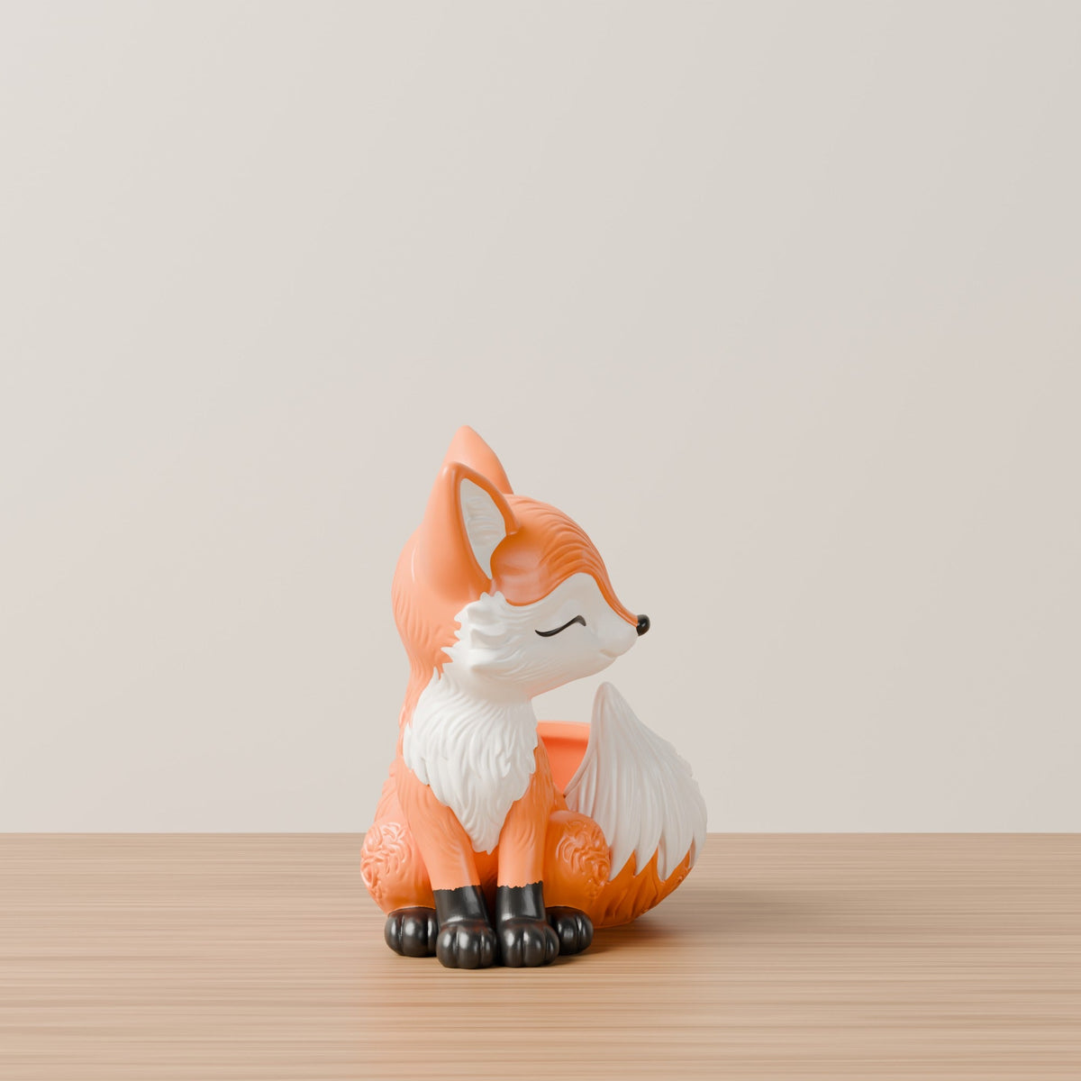 Cute Fox Planter – Sleepy Fox Flower Pot - Northern Foundry