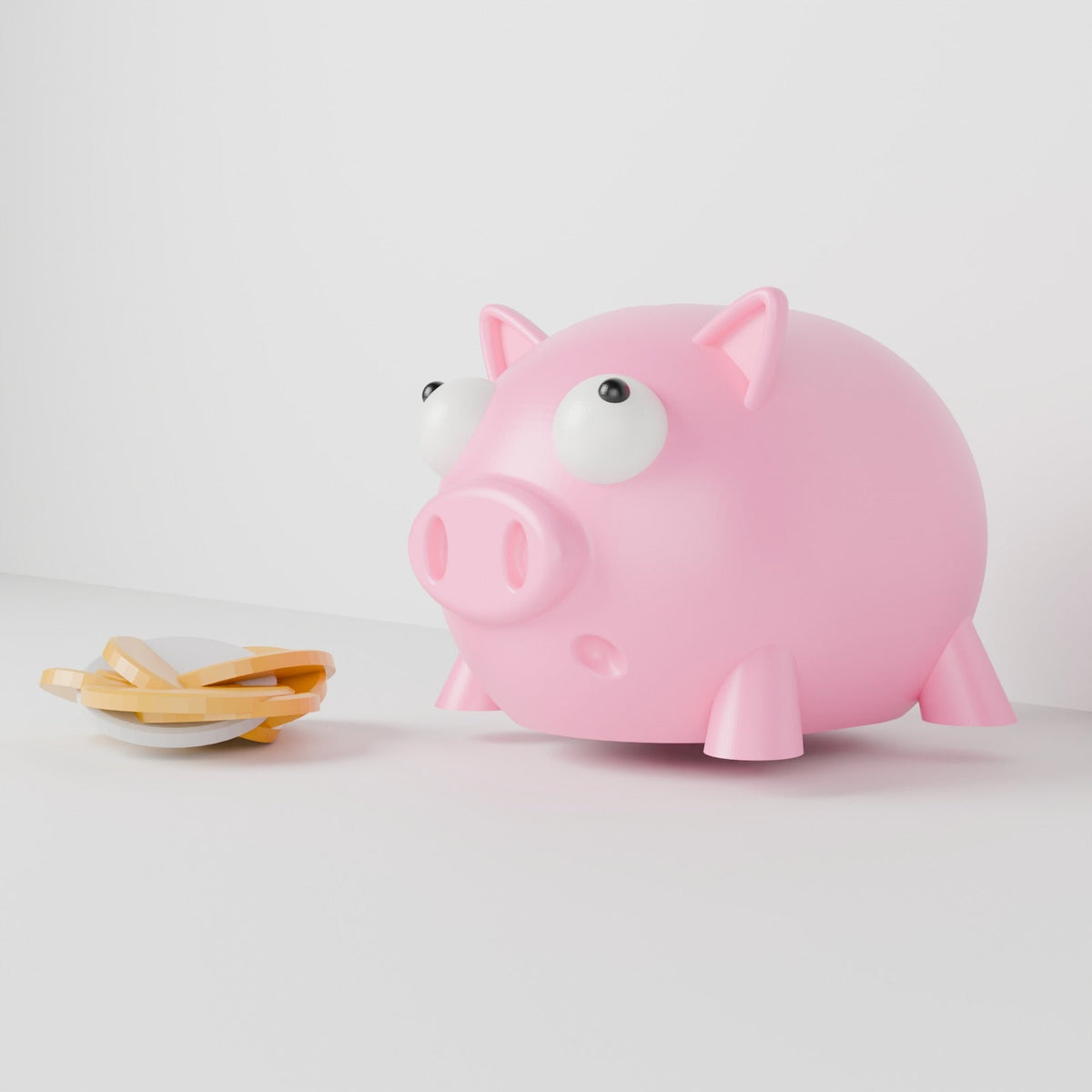 Cute Piggy Bank – Googly-Eyed Pig Coin Bank - Northern Foundry