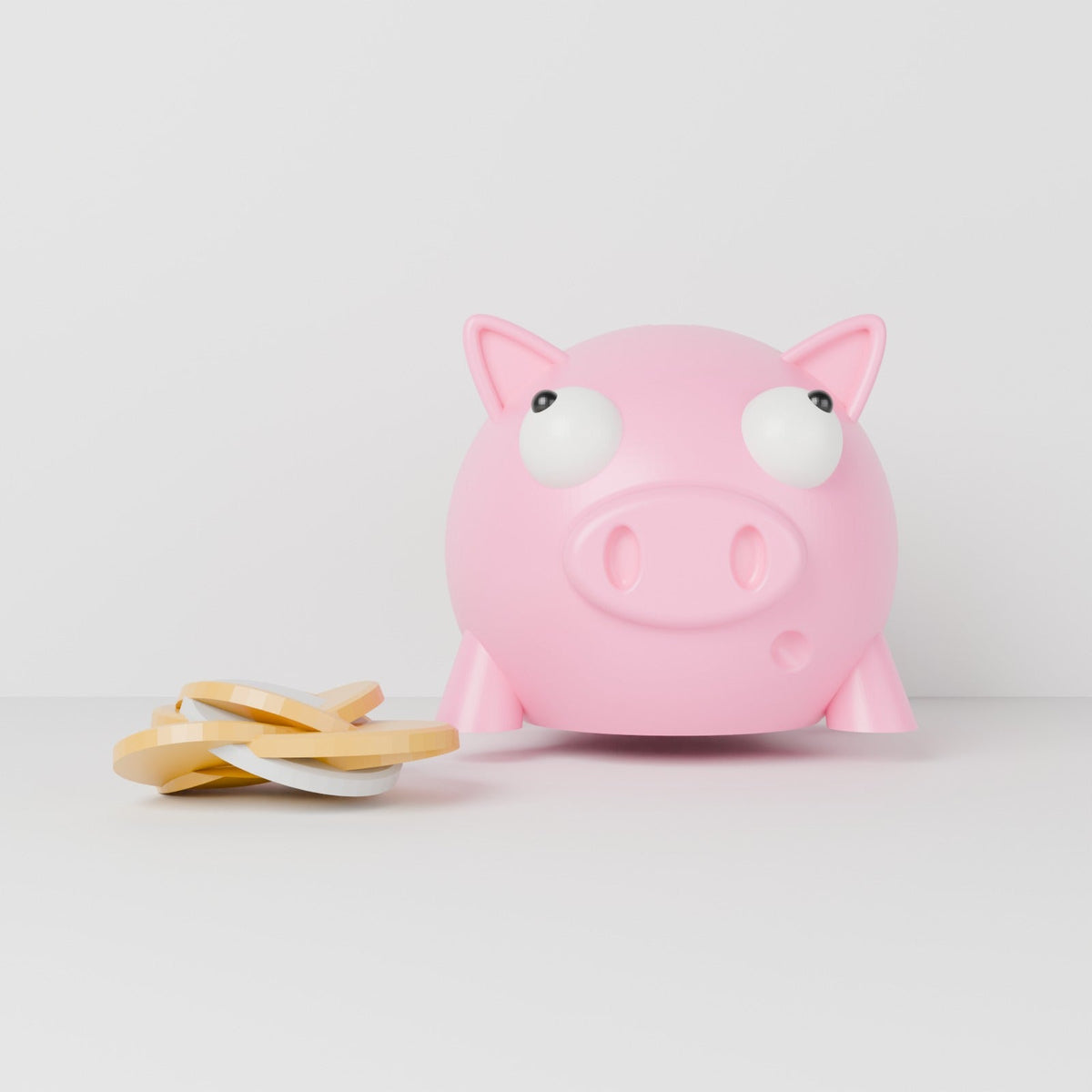 Cute Piggy Bank – Googly-Eyed Pig Coin Bank - Northern Foundry
