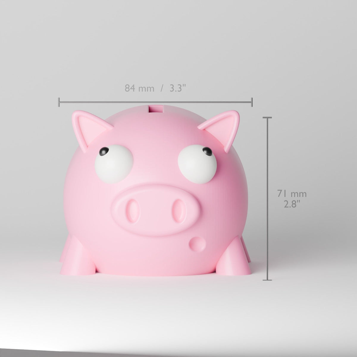 Cute Piggy Bank – Googly-Eyed Pig Coin Bank - Northern Foundry