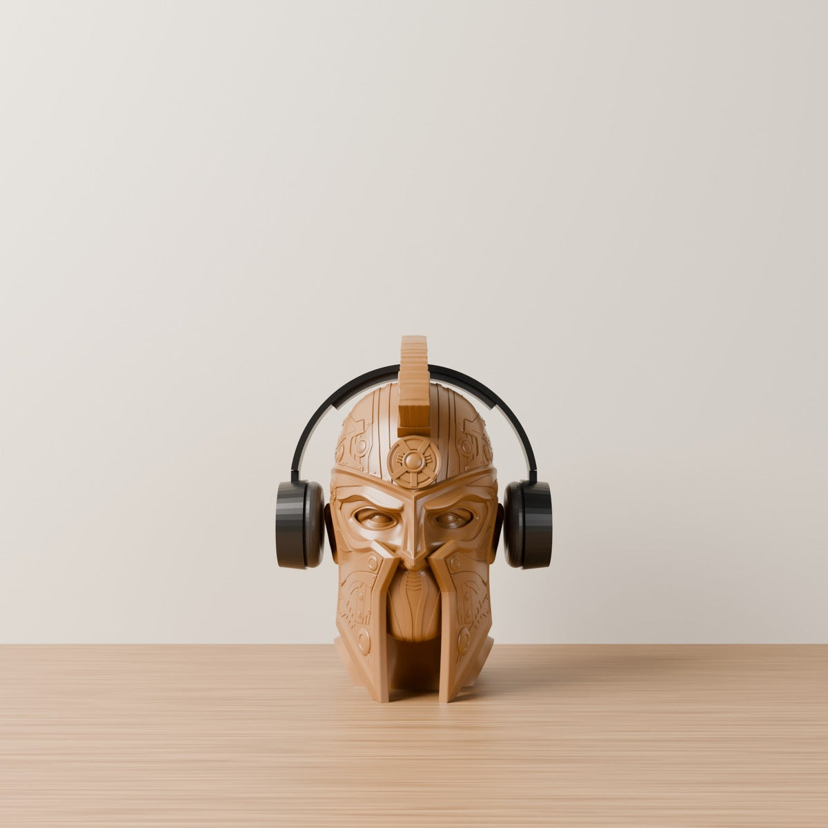 Cyber Spartan Headphone Stand – Warrior Helmet Bust Headset Holder - Northern Foundry