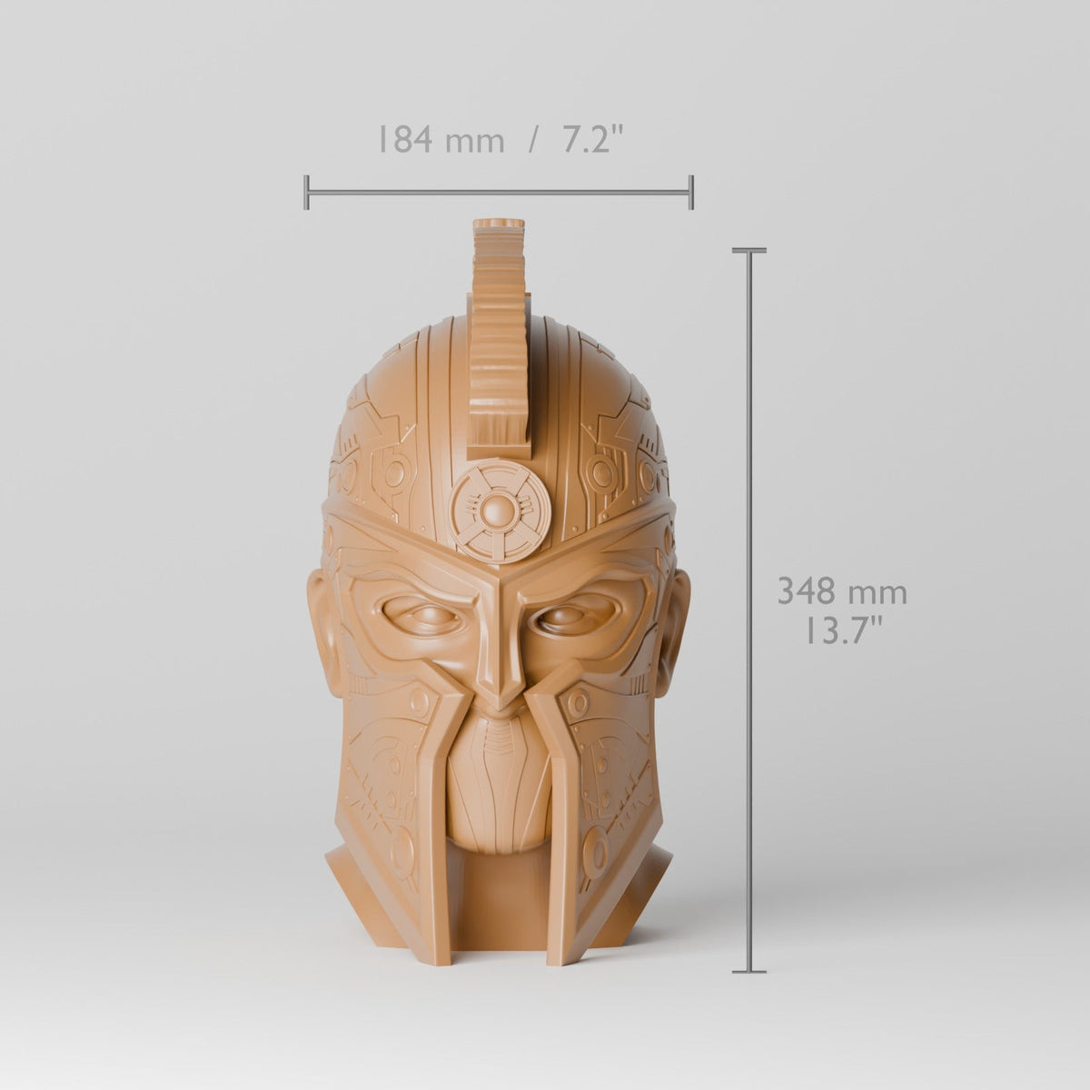 Cyber Spartan Headphone Stand – Warrior Helmet Bust Headset Holder - Northern Foundry