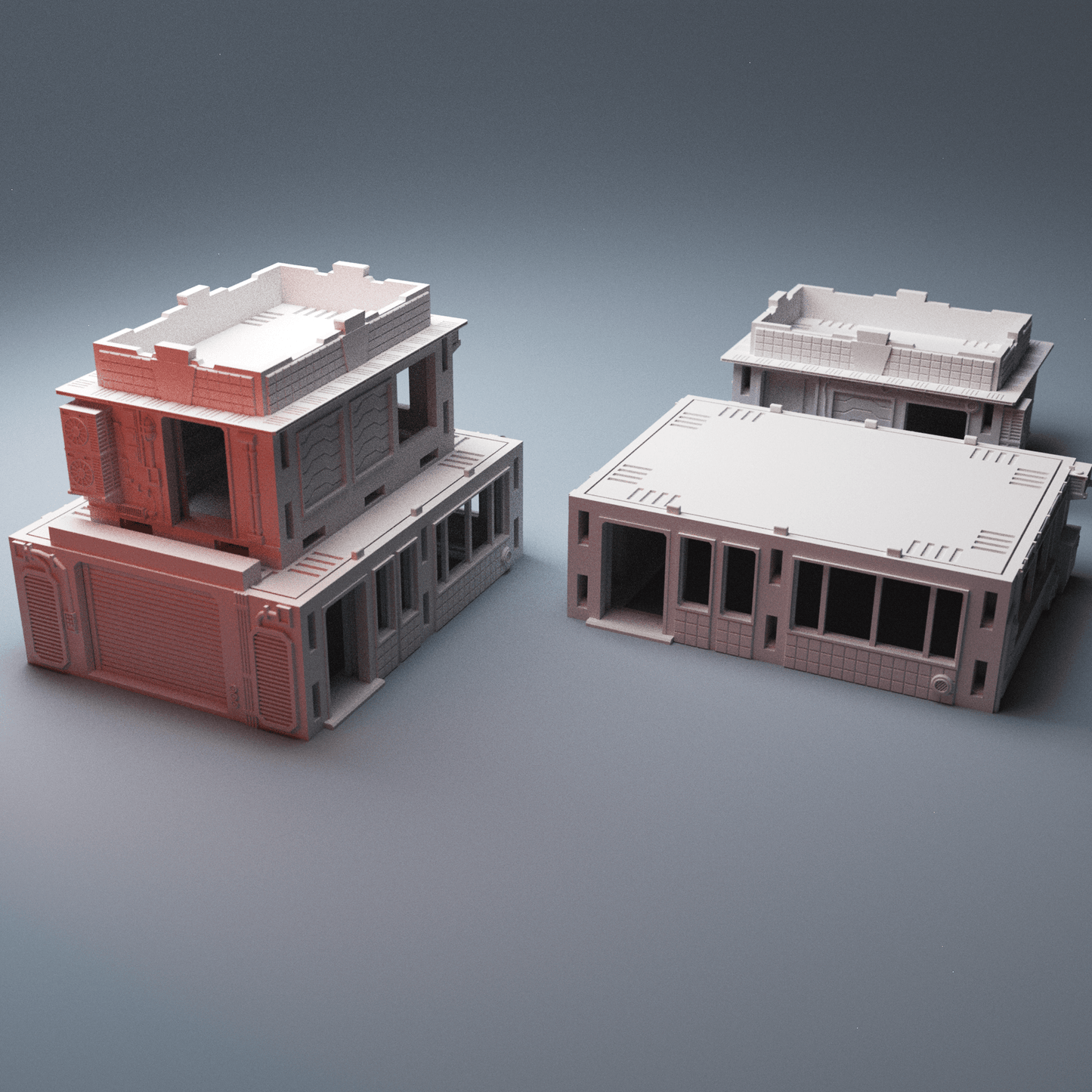 Cyberpunk Chatsubo Bar Building – 28mm Sci-Fi Terrain with Removable Floors - Northern Foundry