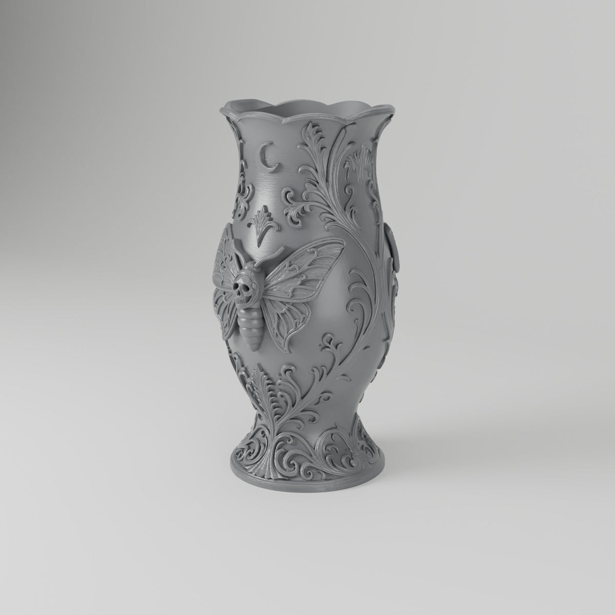 Death Moth Gothic Vase – Modern Sculptural Vase - Northern Foundry