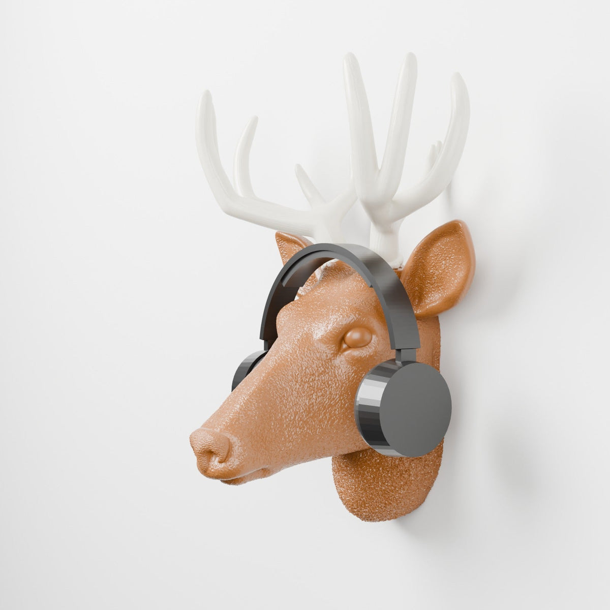 Deer Head Wall Mount – Faux Taxidermy Headphone Holder - Northern Foundry