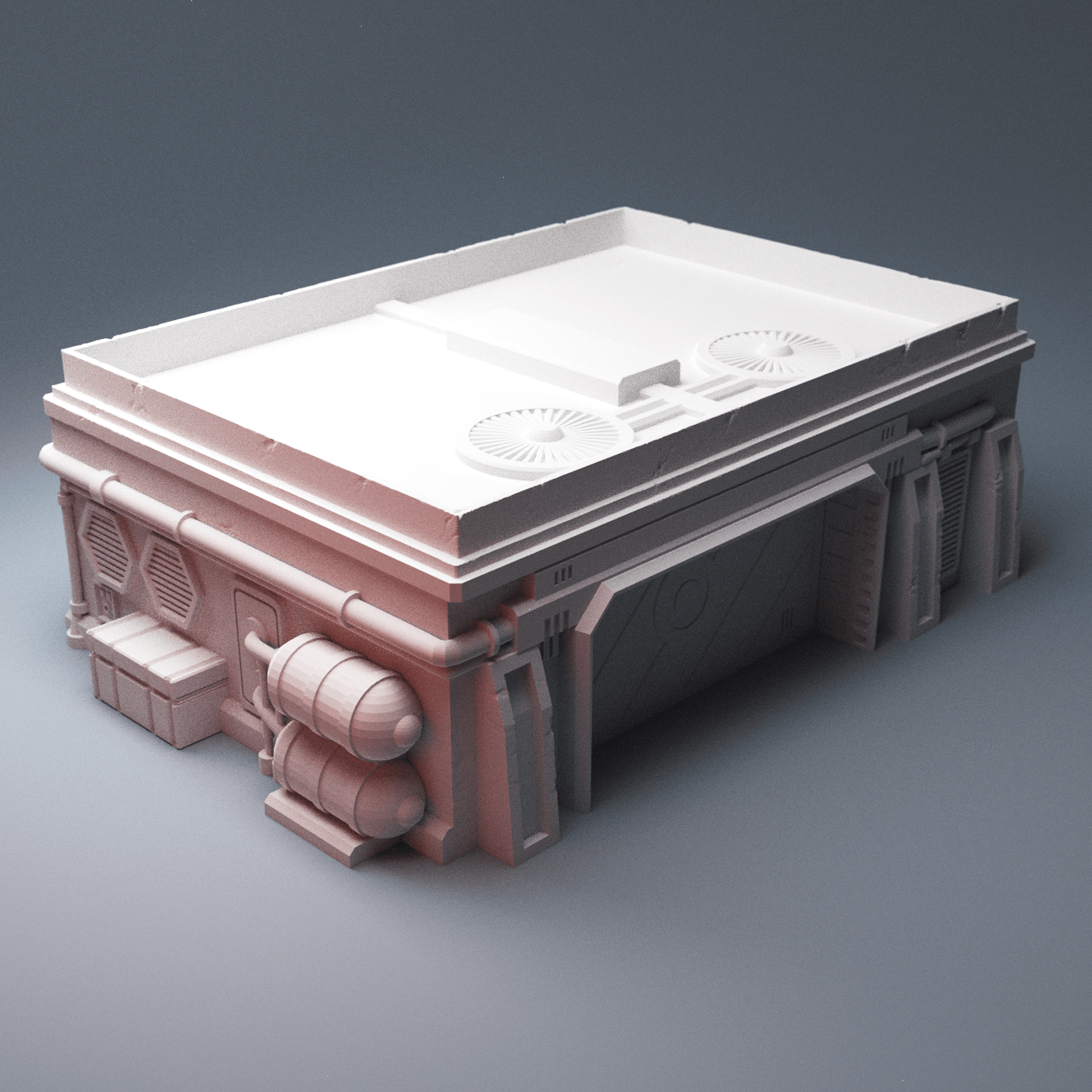 Desert Spaceport Terrain Bundle – 7 Sci-Fi Buildings (28mm/40mm, Star Wars Legion) - Northern Foundry