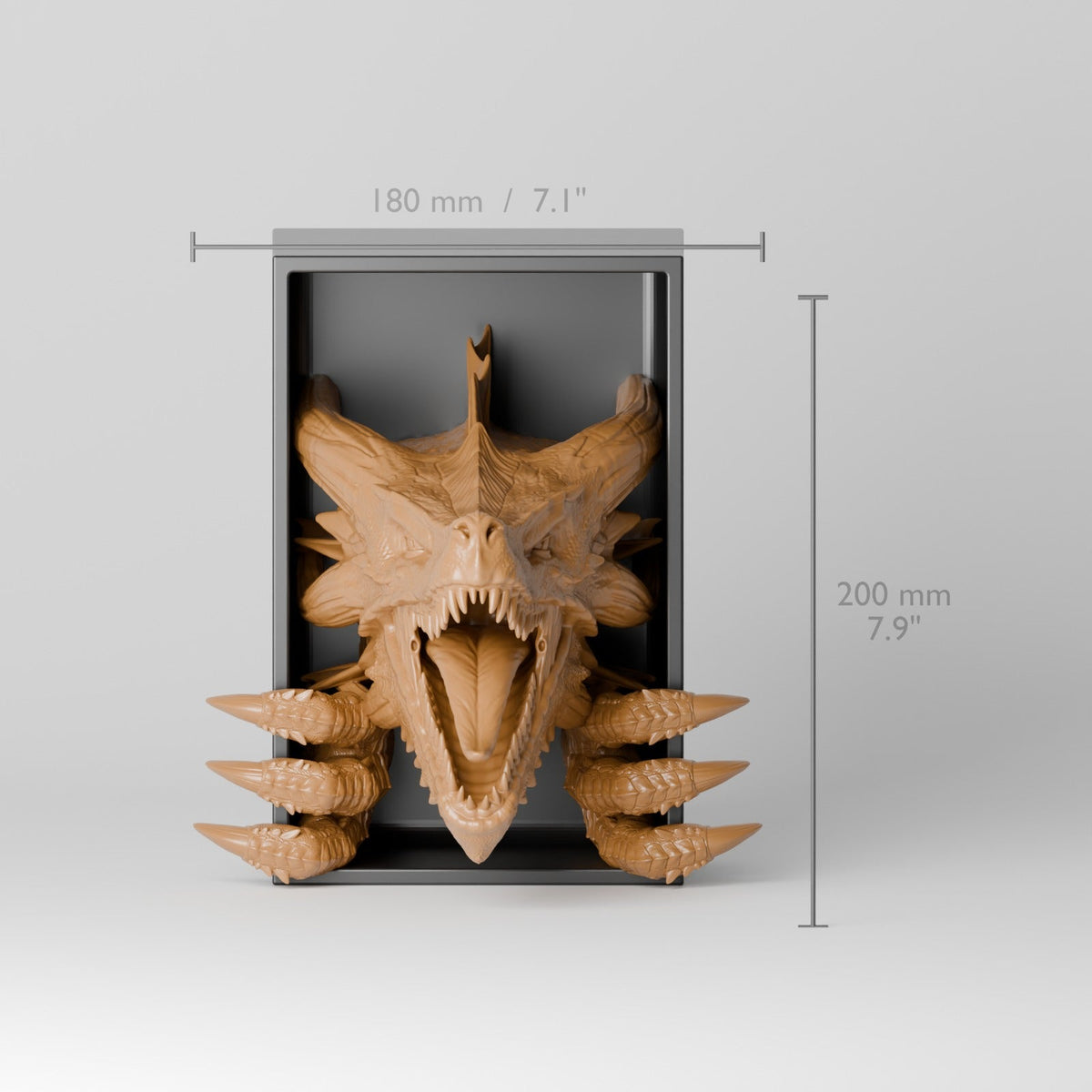 Dragon Awakening Book Nook – Roaring Dragon Head Bursting from Your Bookshelf - Northern Foundry