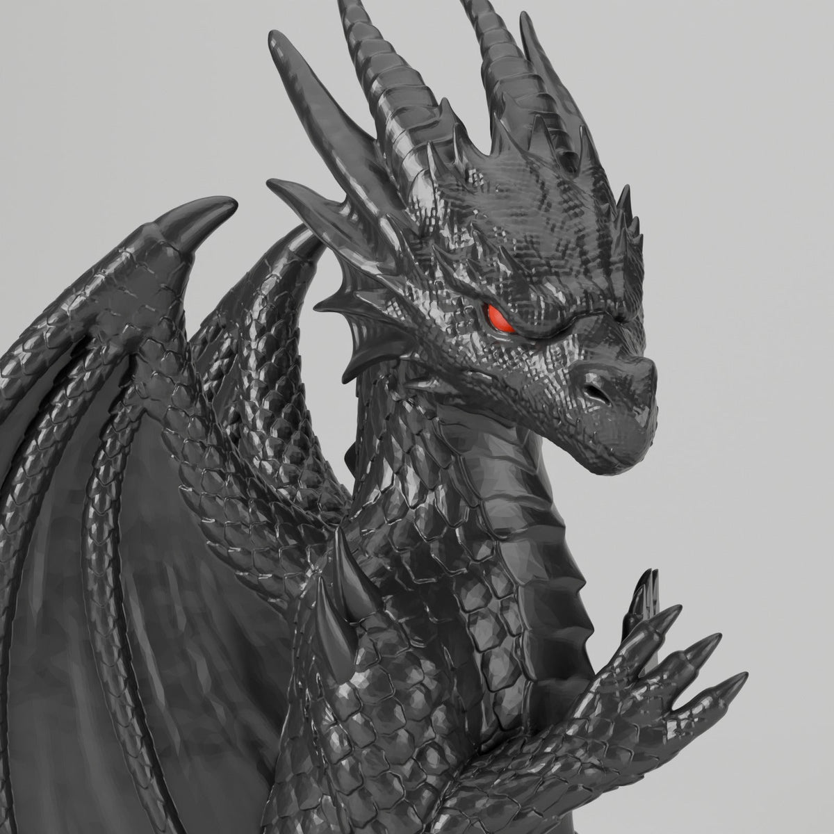 Dragon Display Bookends – Pair of Seated Winged Dragon Bookends - Northern Foundry
