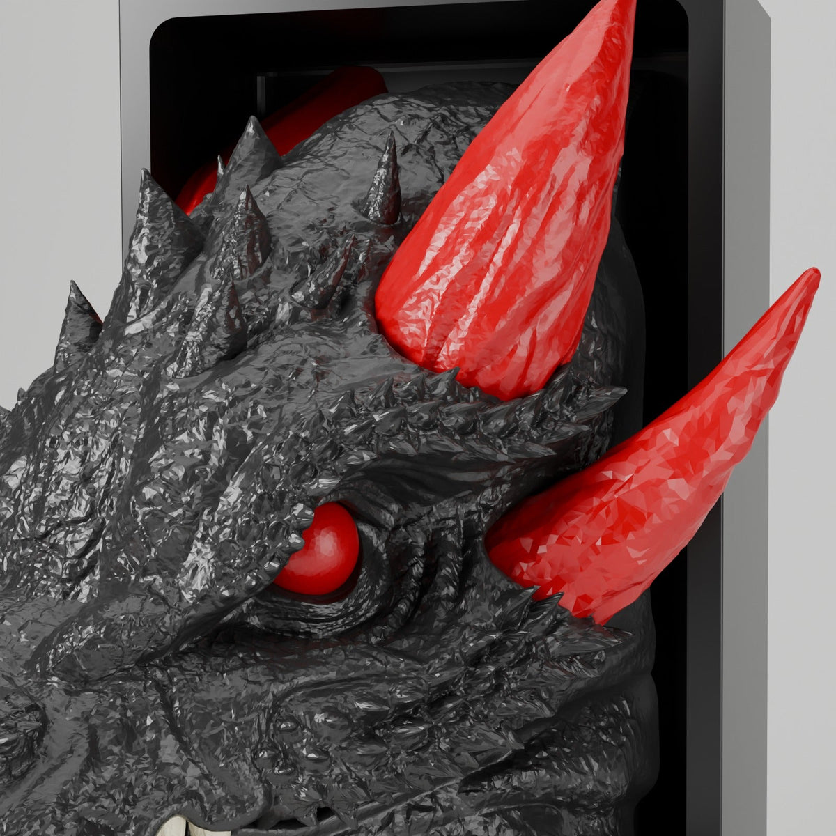 Dragon Emerging Book Nook – Dragon Head or Tail Bursting from Your Bookshelf - Northern Foundry