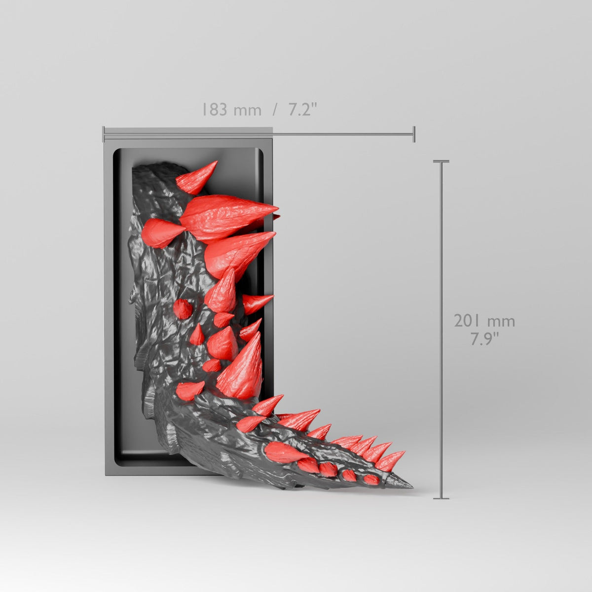 Dragon Emerging Book Nook – Dragon Head or Tail Bursting from Your Bookshelf - Northern Foundry