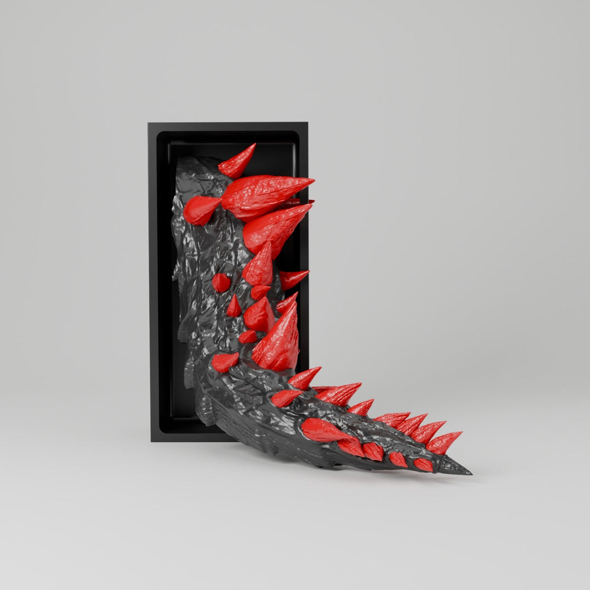 Dragon Emerging Book Nook – Dragon Head or Tail Bursting from Your Bookshelf - Northern Foundry