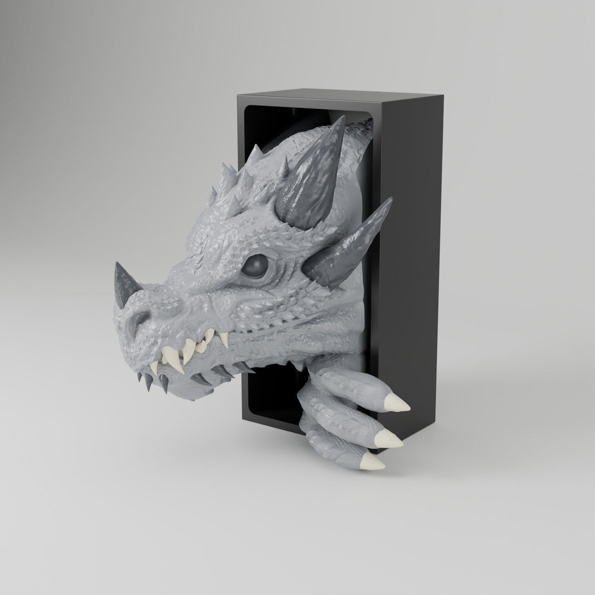 Dragon Emerging Book Nook – Dragon Head or Tail Bursting from Your Bookshelf - Northern Foundry