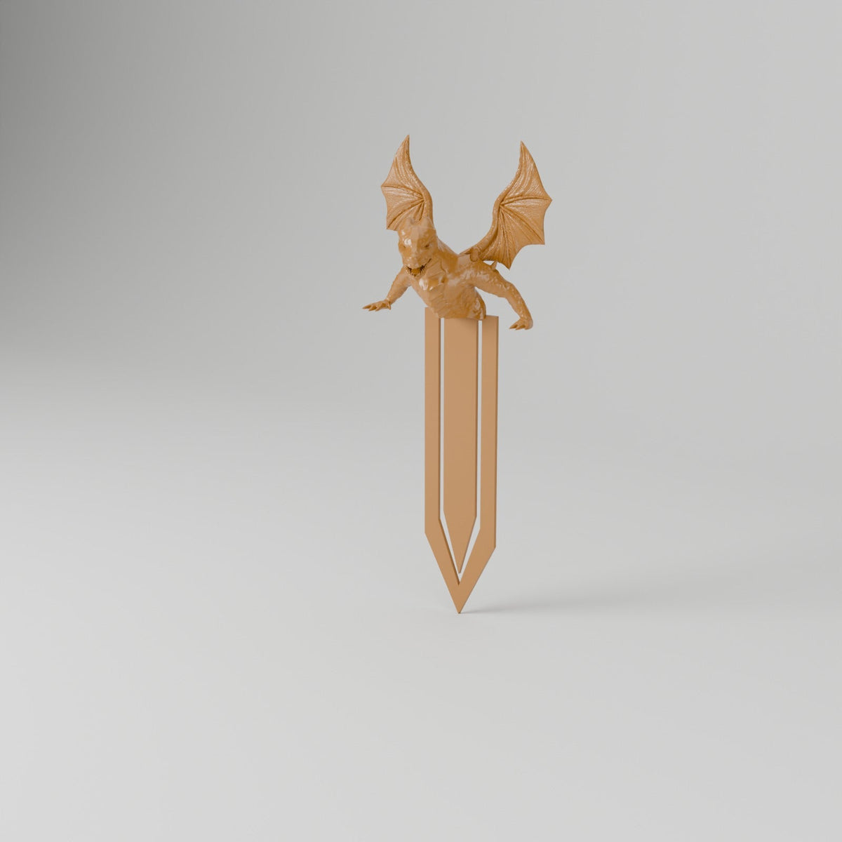 Dragon Emerging Bookmark – Winged Dragon Page Clip Bookmark - Northern Foundry