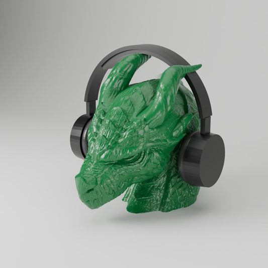Dragon Headphone Stand – Dragon Head Headset Holder and Desk Sculpture - Northern Foundry