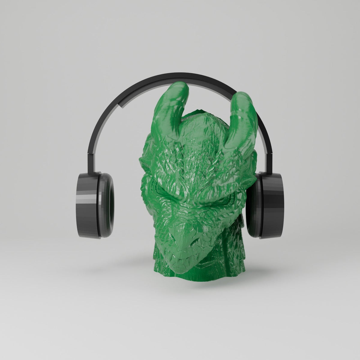 Dragon Headphone Stand – Dragon Head Headset Holder and Desk Sculpture - Northern Foundry