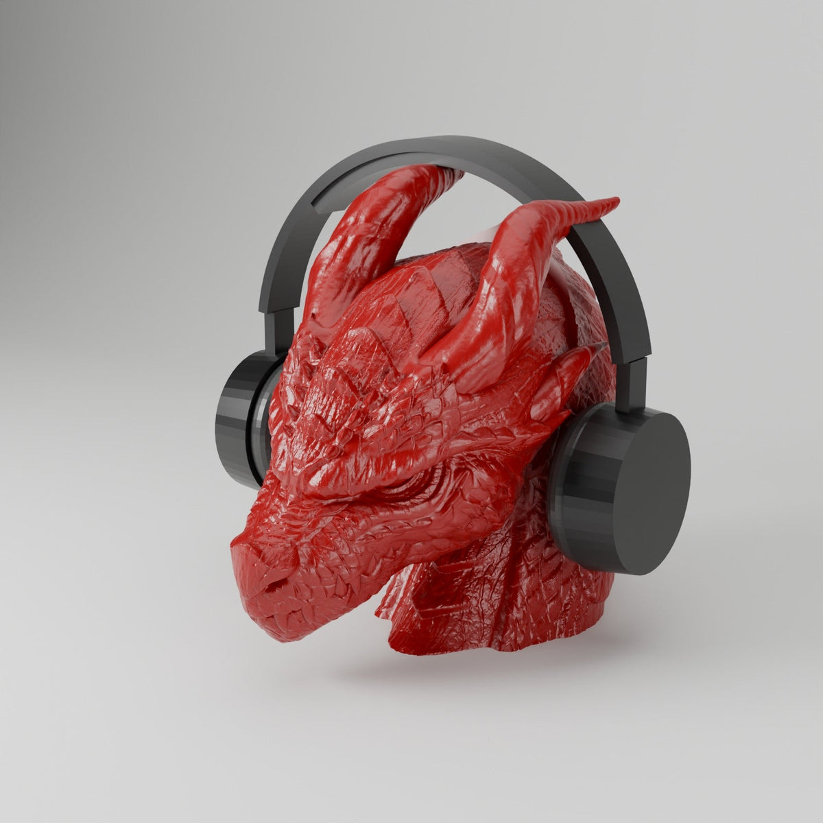 Dragon Headphone Stand – Dragon Head Headset Holder and Desk Sculpture - Northern Foundry
