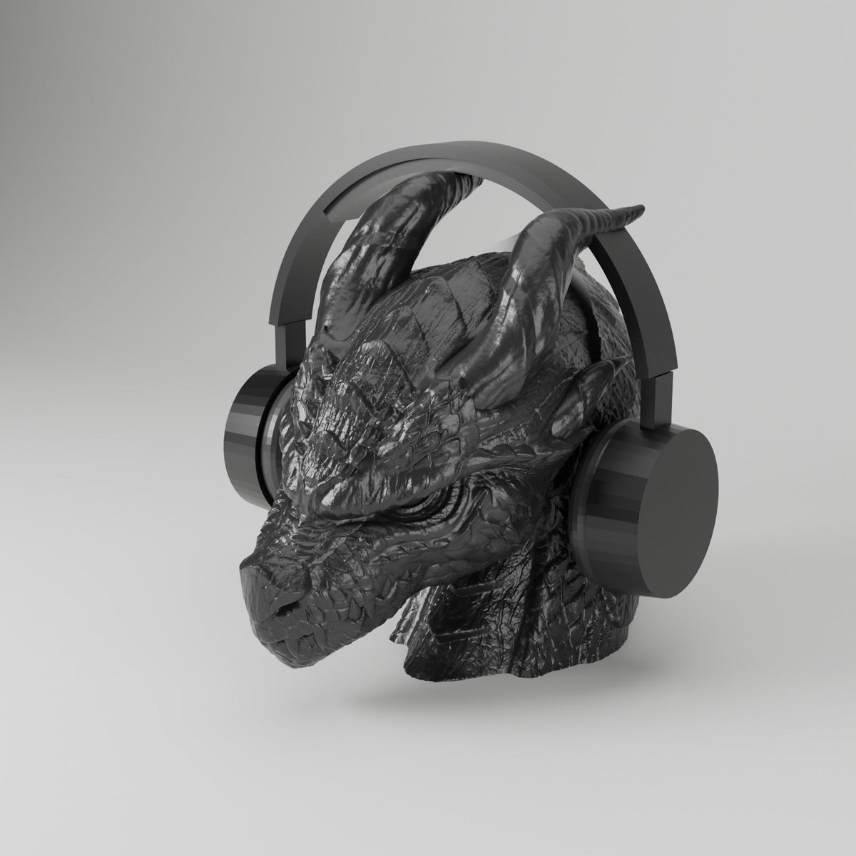 Dragon Headphone Stand – Dragon Head Headset Holder and Desk Sculpture - Northern Foundry