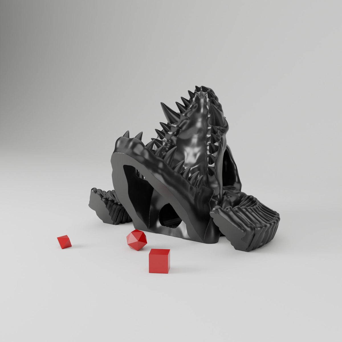 Dragon Skull Dice Tower – Fantasy Dragon Dice Roller for Tabletop RPG Game Night - Northern Foundry