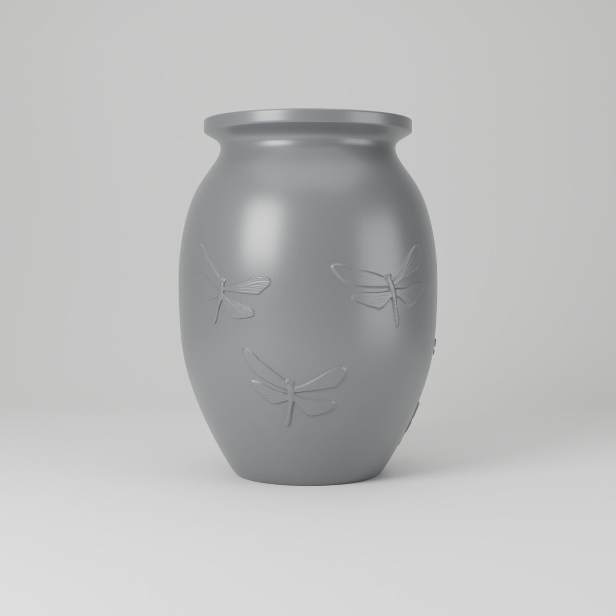 Dragonfly Meadow Relief Vase – Modern Sculptural Vase - Northern Foundry