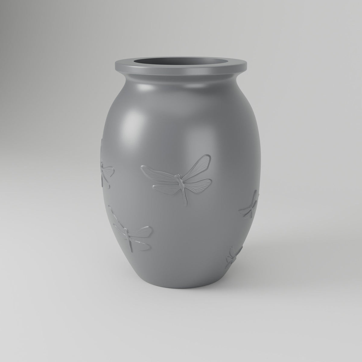 Dragonfly Meadow Relief Vase – Modern Sculptural Vase - Northern Foundry