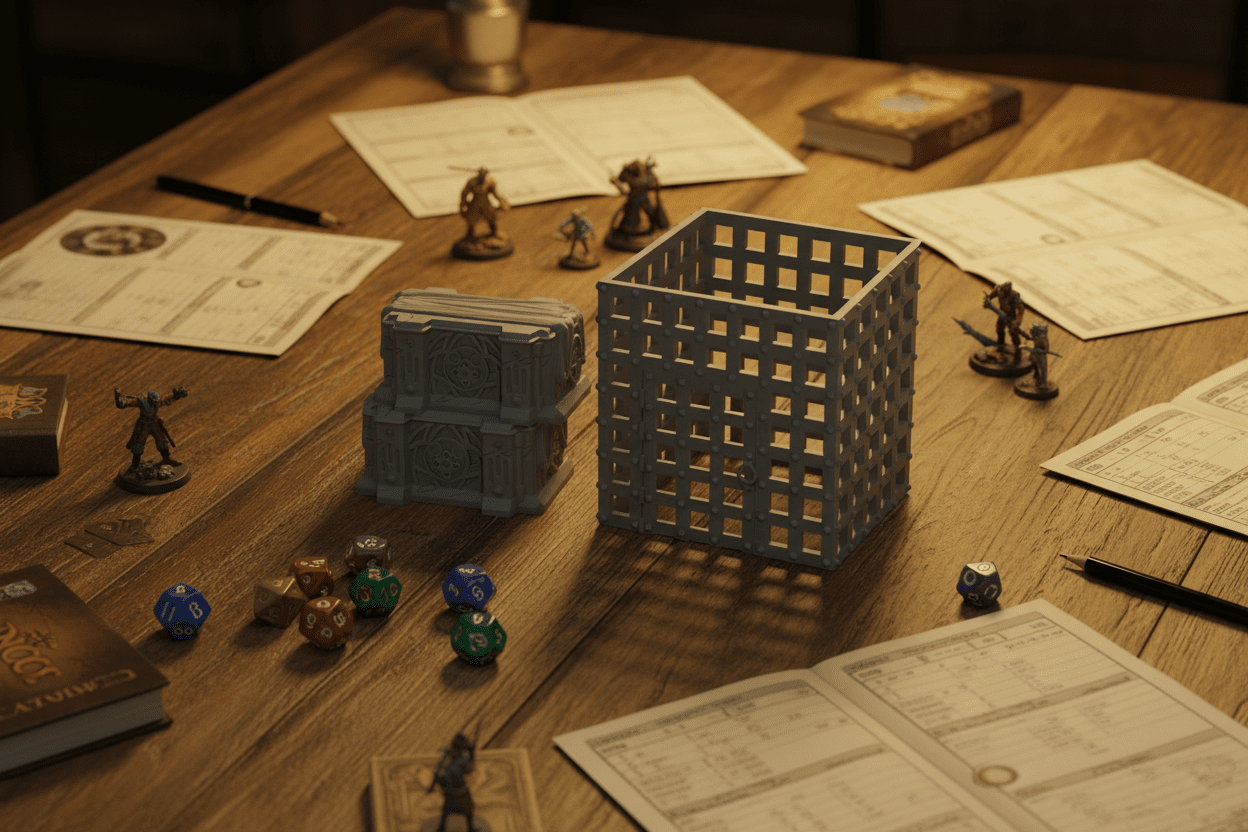 Dragonlock Dungeon Scatter Terrain Bundle | Crates, Barrels, Altars & Coffins | D&D 28mm Cover & Objectives - Northern Foundry